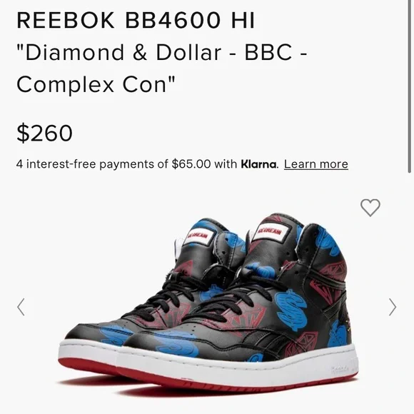 Worn 3x: Reebok x BBC BB4600 HI in ‘Diamond and Dollar’ - Picture 2 of 2